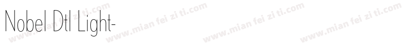 Nobel Dtl Light字体转换